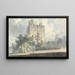 Château de Hedingham Essex - Edward Dayes — oprawiony obraz na ścianie