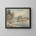 Le moulin de Bathampton - Edward Francis Burney — oprawiony obraz na ścianie