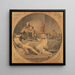 Macbeth, scena uczty, akt II, scena IV - Edward Francis Burney — oprawiony obraz na ścianie