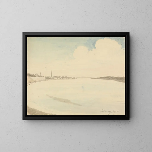 Fort de Tilbury - Edward Francis Burney — oprawiony obraz na ścianie