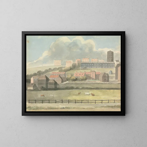 Widok w Margate - Edward Francis Burney — oprawiony obraz na ścianie