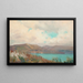 Port w Wellington od Muritai - Edward Friström — oprawiony obraz na ścianie