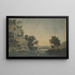Roche de Quatford, rzeka Severn, Shropshire - Edward Goodwin — oprawiony obraz na ścianie
