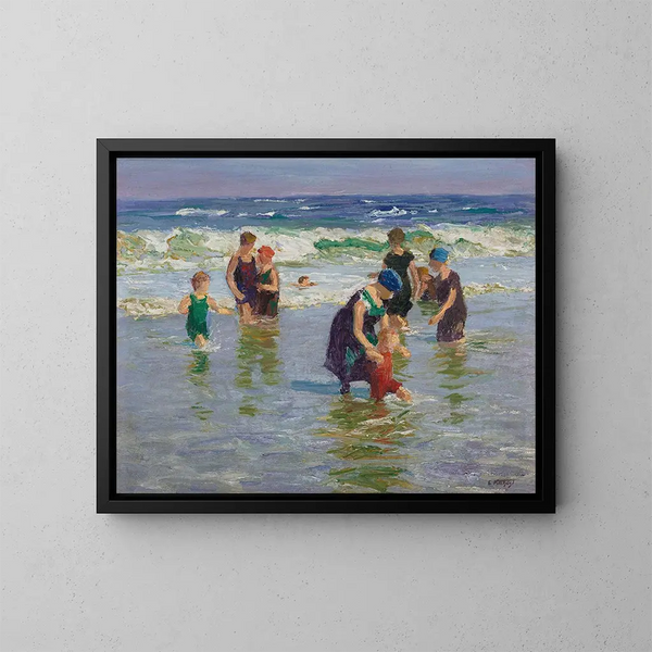 Baigneurs - Edward Henry Potthast — oprawiony obraz na ścianie