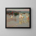 Scena plażowa lub Niedziela na plaży - Edward Henry Potthast — oprawiony obraz na ścianie