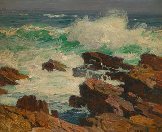 Fale rozbijające się - Edward Henry Potthast — widok dzieła