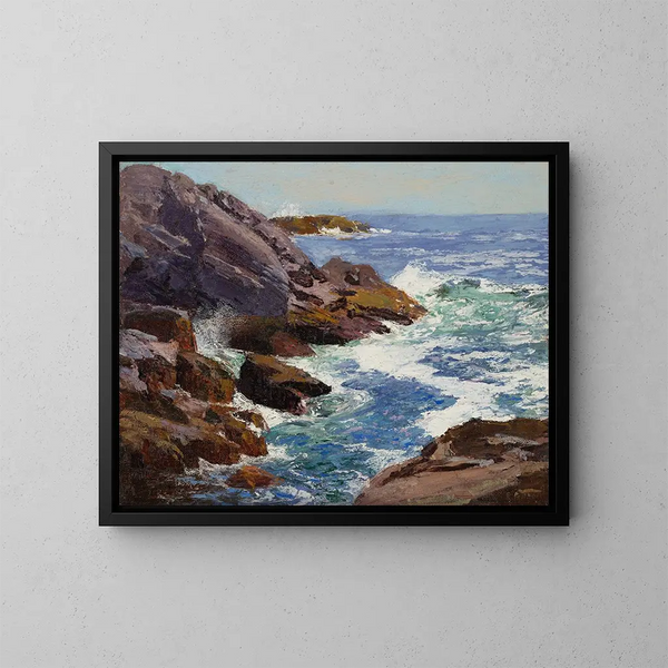 Crique des homards - Edward Henry Potthast — oprawiony obraz na ścianie