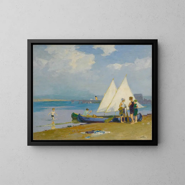La Conférence - Edward Henry Potthast — oprawiony obraz na ścianie