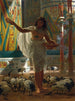 Karmienie świętego ibis w salach Karnaku - Edward John Poynter — widok dzieła
