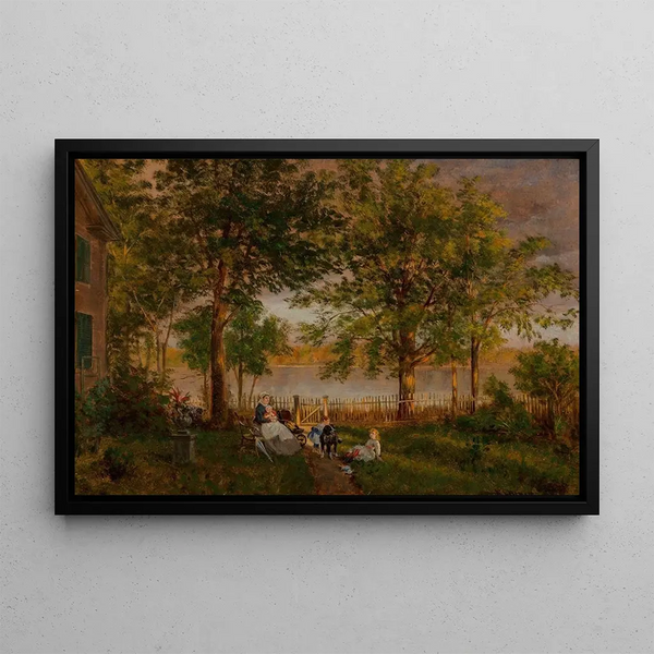Ferme - Edward Lamson Henry — oprawiony obraz na ścianie