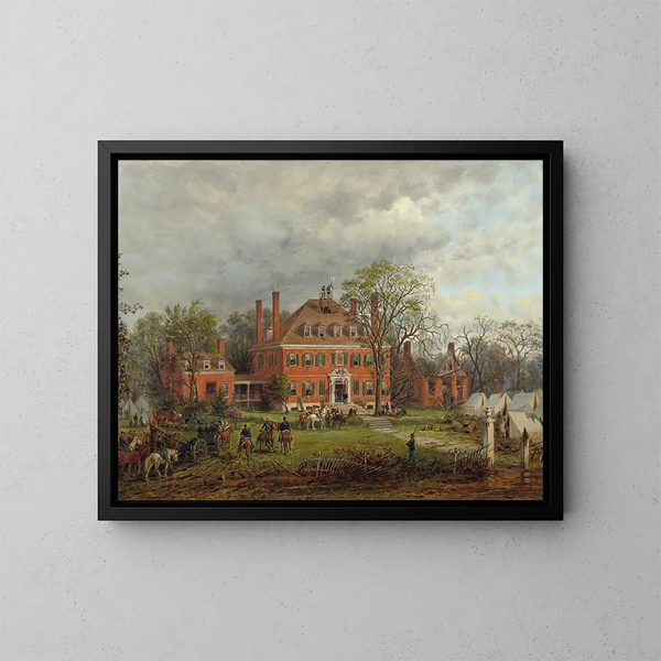 Stary dom w Westover - Edward Lamson Henry — oprawiony obraz na ścianie