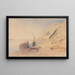 Abou Simbel 11:30 8 lutego 1867 374 - Edward Lear — oprawiony obraz na ścianie