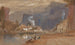 Klify Cheddar, Somerset - Edward Lear — widok dzieła