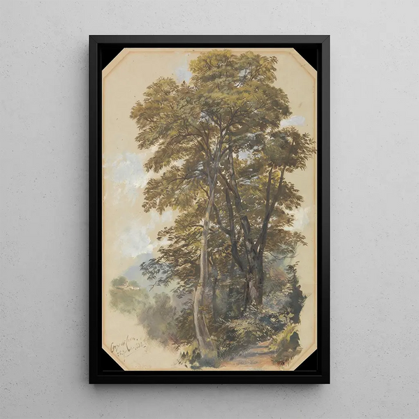 Corpo di Cava 28 czerwca 1838 - Edward Lear — oprawiony obraz na ścianie