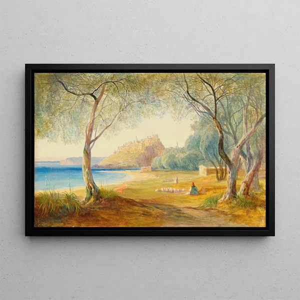 Monastir, Albania - Edward Lear — oprawiony obraz na ścianie