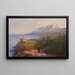 Mont Athos i klasztor Stavronikita - Edward Lear — oprawiony obraz na ścianie