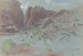 Petra, 14 kwietnia 1858 - Edward Lear — widok dzieła