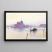 Santa Maria della Salute od Bacino, Wenecja - Edward Lear — oprawiony obraz na ścianie