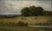 Scena świetlna z bydłem przy strumieniu - Edward Mitchell Bannister — widok dzieła