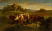 pasterzy z krowami - Edward Mitchell Bannister — widok dzieła