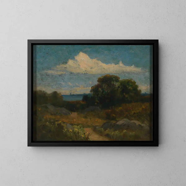 pejzaż - Edward Mitchell Bannister — oprawiony obraz na ścianie