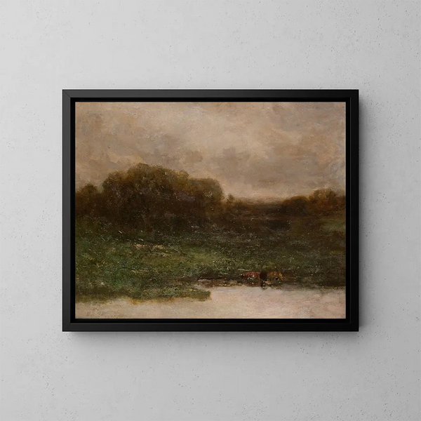 Zmierzch letni - Edward Mitchell Bannister — oprawiony obraz na ścianie