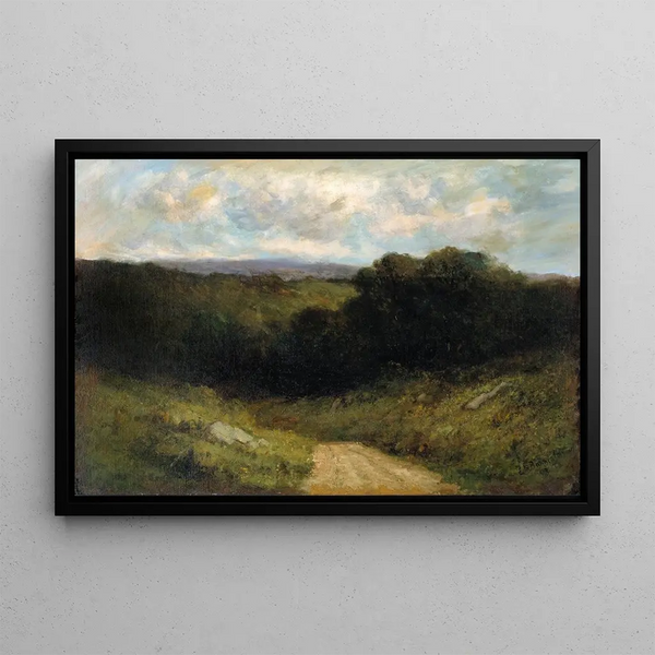 Droga do Doliny - Edward Mitchell Bannister — oprawiony obraz na ścianie