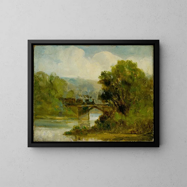 Train - Edward Mitchell Bannister — oprawiony obraz na ścianie