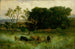 Bez tytułu pięć krów na pastwisku - Edward Mitchell Bannister — widok dzieła