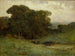 Scena leśna bez tytułu z mostem i krowami w strumieniu na pierwszym planie - Edward Mitchell Bannister — widok dzieła