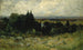 pejzaż bez tytułu z polami, skałami i drzewami - Edward Mitchell Bannister — widok dzieła