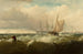 Burza u wybrzeży New Castle Delaware - Edward Moran — widok dzieła