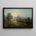 Widok na zamek Windsor - Edward Moran — oprawiony obraz na ścianie