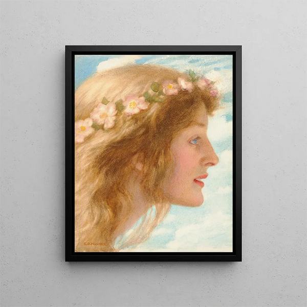Dzienny - Edward Robert Hughes — oprawiony obraz na ścianie