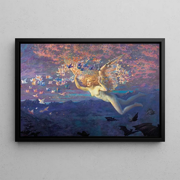 "Les ailes du matin" - Edward Robert Hughes — oprawiony obraz na ścianie