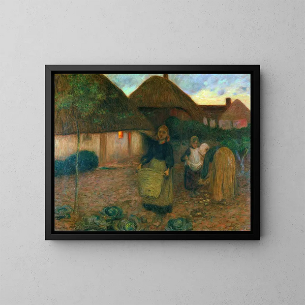 Le champ des veuves - Edward Stott — oprawiony obraz na ścianie