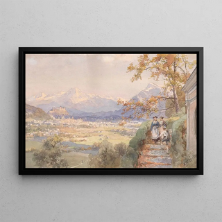 Edward Theodore Compton - Blick ber die Stadt Salzburg.webp