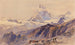 Le Cervin depuis la Triftkumme - Edward Theodore Compton — widok dzieła