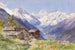 Les Alpes de Barneuza, Valais - Edward Theodore Compton — widok dzieła