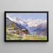 Les Alpes de Barneuza, Valais - Edward Theodore Compton — oprawiony obraz na ścianie