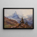 Widok na Matterhorn - Edward Theodore Compton — oprawiony obraz na ścianie