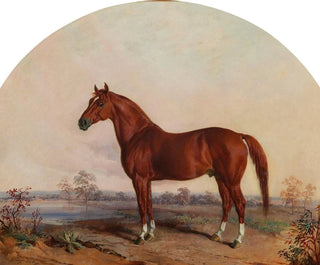 Tańcząca wojna w krajobrazie - Edward Troye — widok dzieła