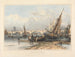 Nowy London Bridge od Billingsgate - Edward William Cooke — widok dzieła
