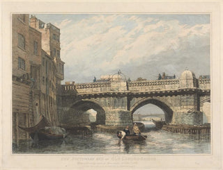 Edward William Cooke - The Southwark End of Old London Bridge.webp