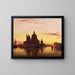 Wenecja, Santa Maria della Salute o zachodzie słońca - Edward William Cooke — oprawiony obraz na ścianie
