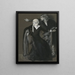 Hamlet: Dlaczego na to patrzysz? Spójrz, jak ucieka przez portal, Akt III, Scena IV - Edwin Austin Abbey — oprawiony obraz na ścianie