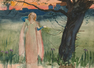Edwin Austin Abbey - Ophelia by the brook Act IV Scene VII Hamlet.webp
