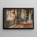 Szkic postaci w wnętrzu - Edwin Austin Abbey — oprawiony obraz na ścianie