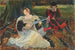 Études pour Fair is my love, peinture à la Municipal Art Gallery, Preston, Angleterre - Edwin Austin Abbey — widok dzieła