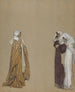 Studium Trzech postaci - Edwin Austin Abbey — widok dzieła